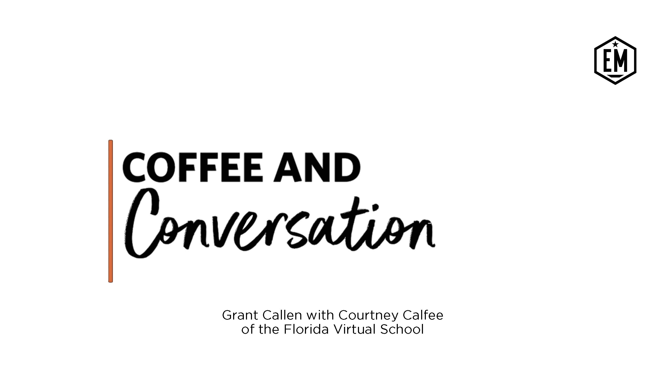 Coffee and Conversation Website featured image template